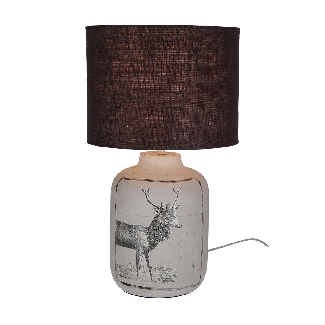 Lampe à poser Tissu Céramique Gris · Walia · photo 4