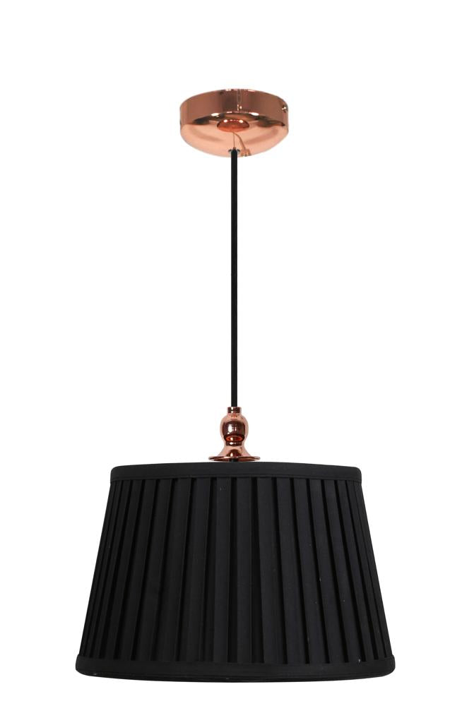 Suspension Métal Tissu Noir · Amore