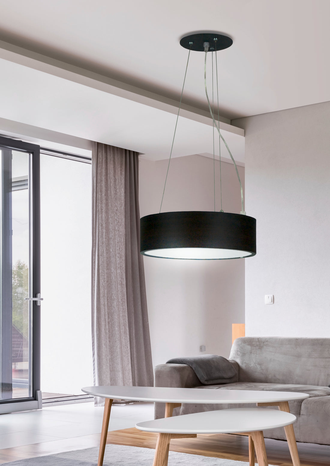 Suspension LED Métal Composite Wengé · Zigo · photo 2