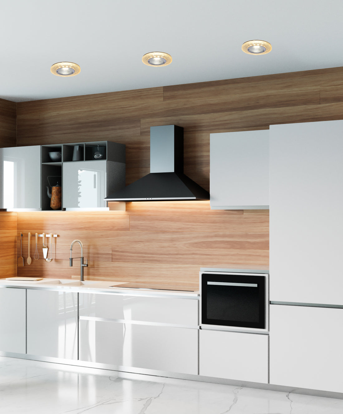 Spot LED Verre Composite Ambré · Sak · photo 2