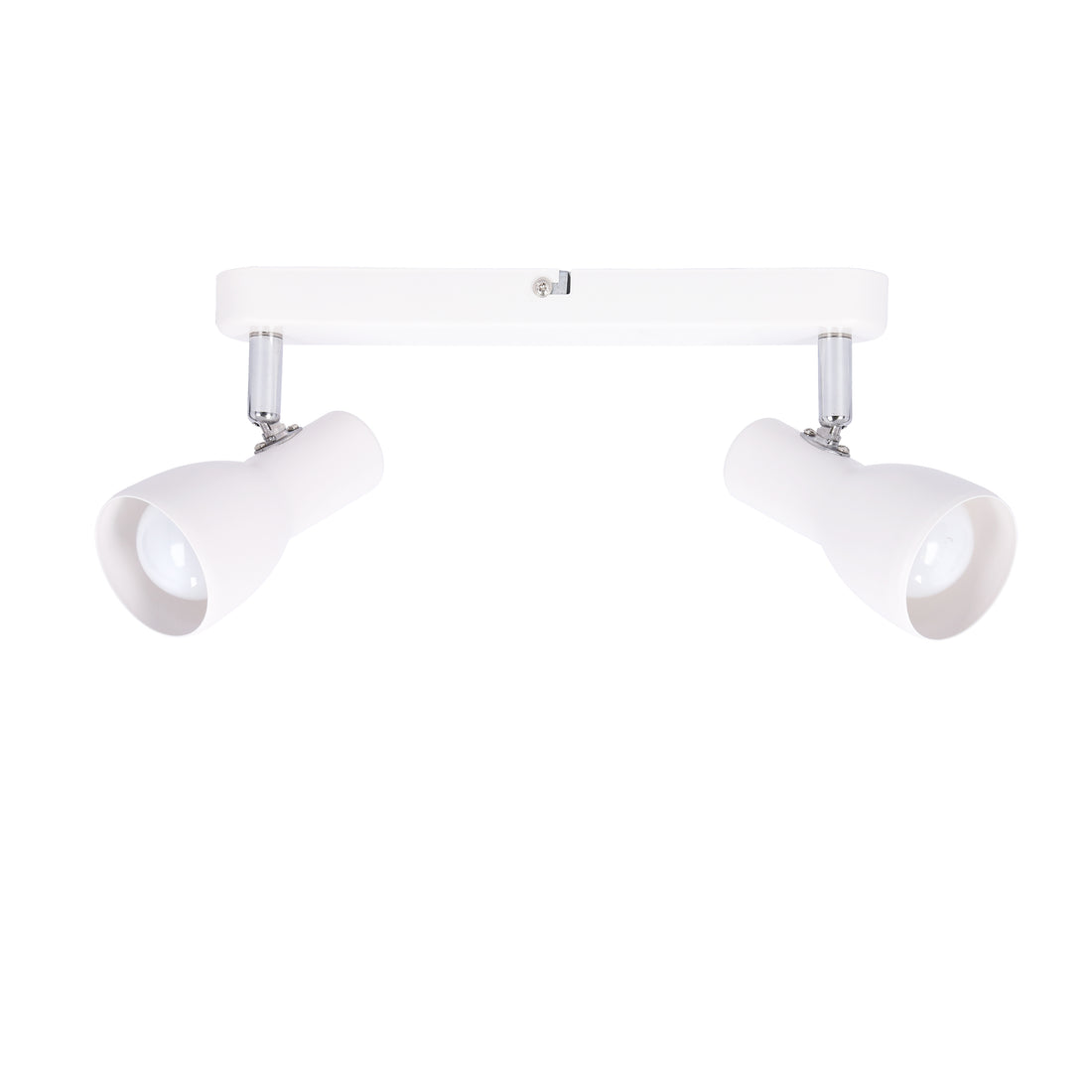 Plafonnier 2 Lampes Acier Blanc · Picardo · photo 3