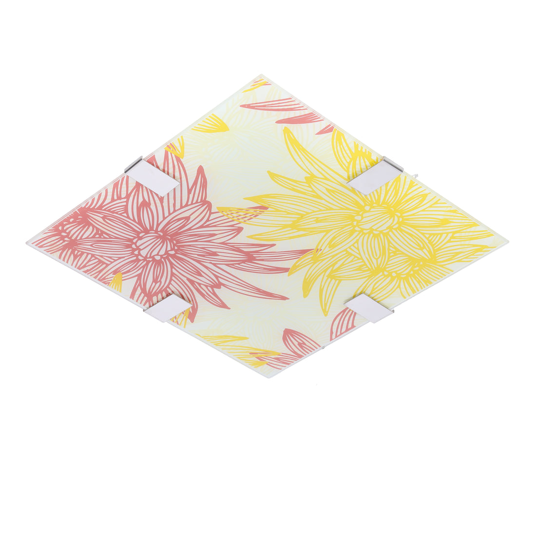 Plafonnier LED Acier Verre Multicolour · Georgia