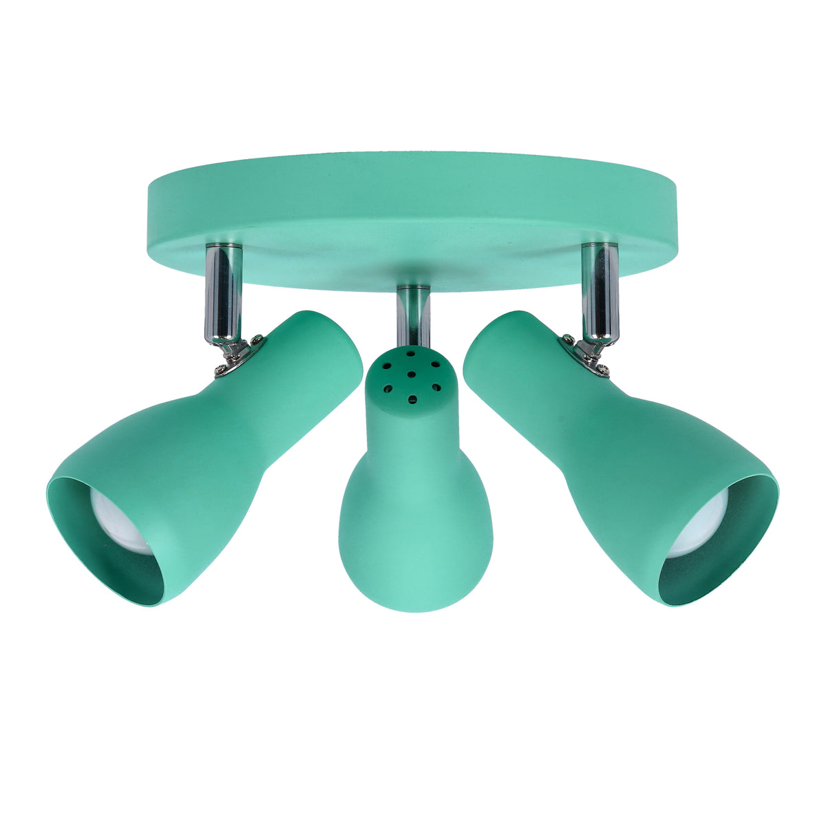 Plafonnier 3 Lampes Acier Mint · Picardo