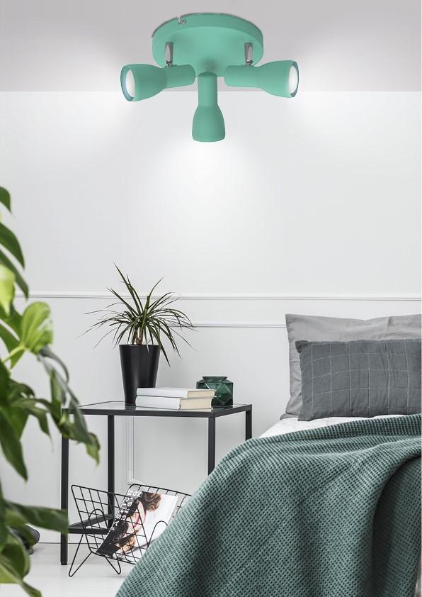 Plafonnier 3 Lampes Acier Mint · Picardo · photo 3