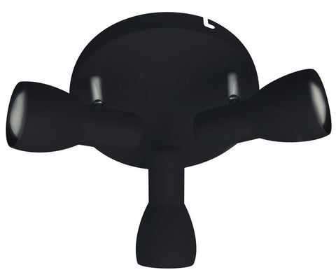 Plafonnier 3 Lampes Acier Noir · Picardo