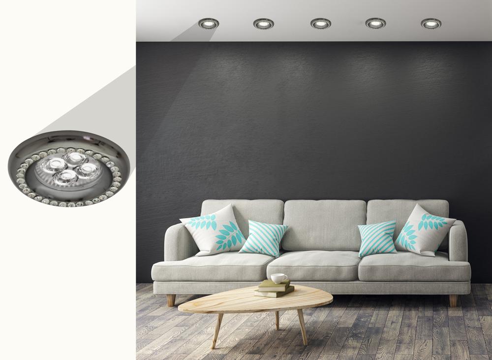 Spot Verre Cristal Noir · Soc · photo 3