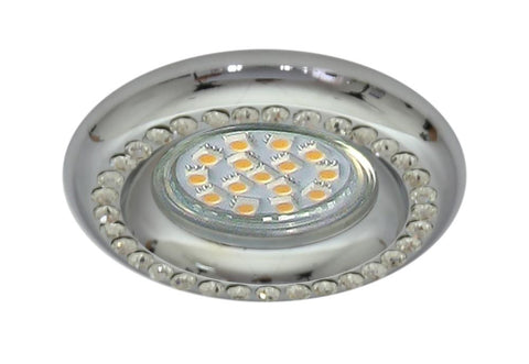 Spot Verre Cristal Chromé · Soc