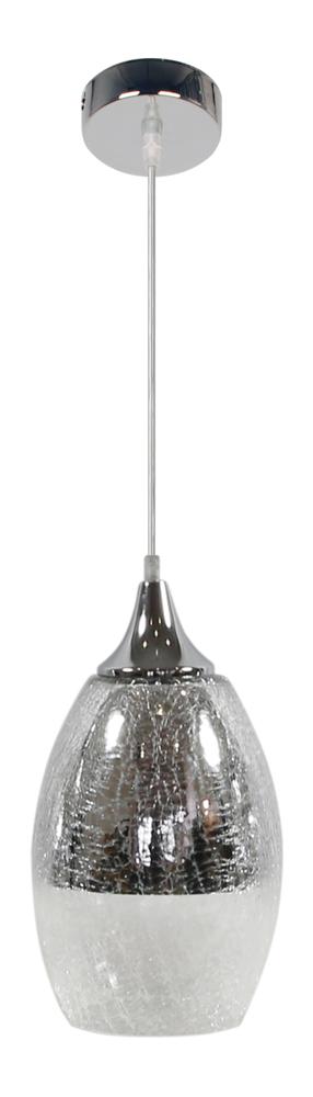 Suspension Métal Verre Argenté · Celia