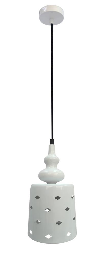 Suspension Blanc E27 · Hamp