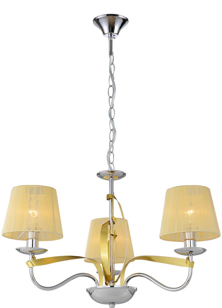 Suspension 3 Lampes Acier Chromé Doré · Diva