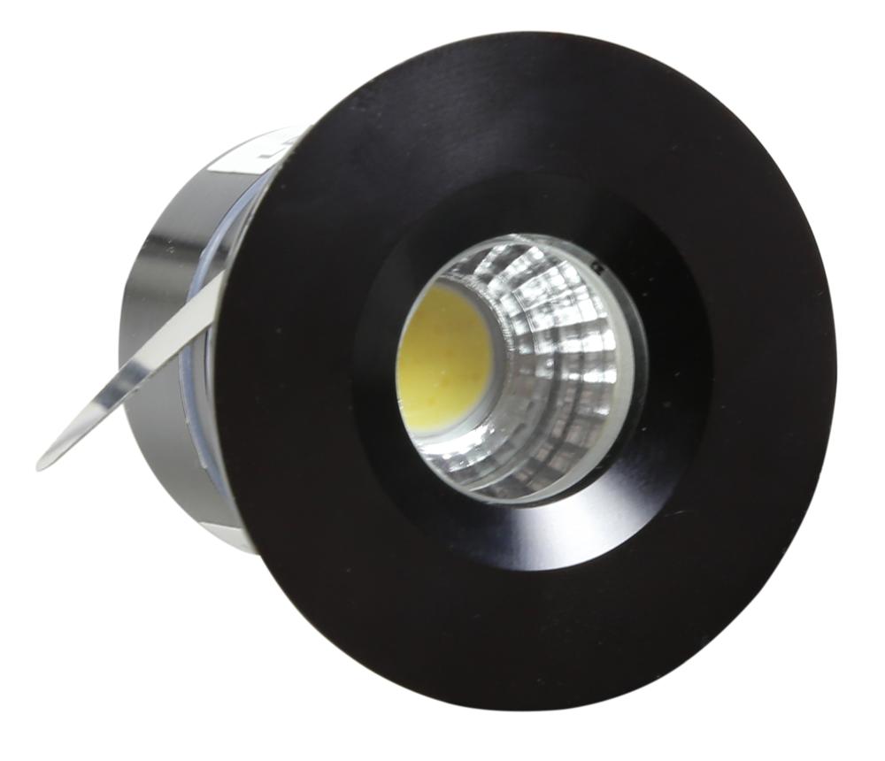 Spot LED Verre Noir