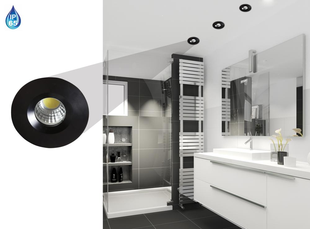 Spot LED Verre Noir · photo 3