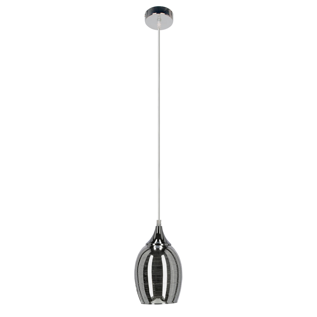 Suspension Métal Verre Chromé · Marina