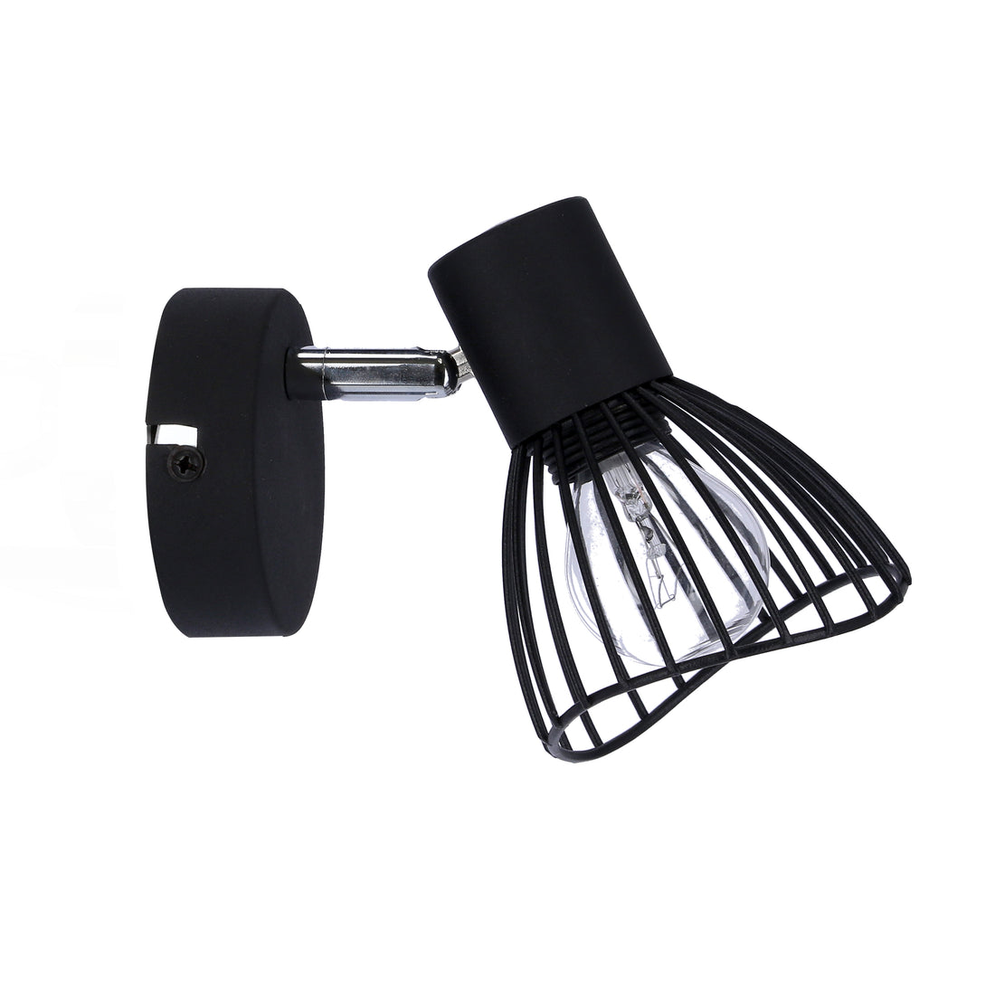Applique murale Acier Noir E14 · Fly · photo 2