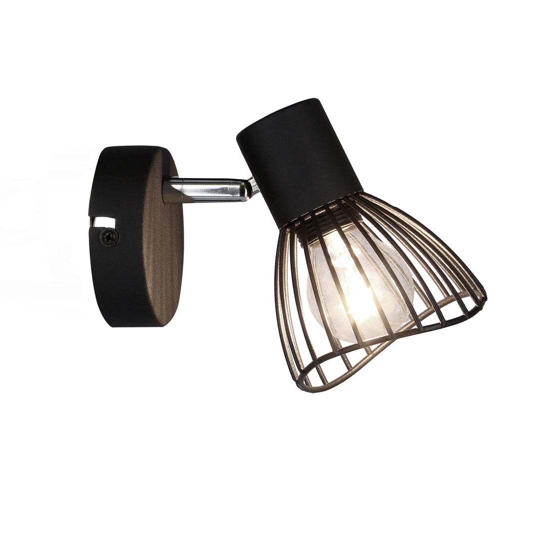 Applique murale Acier Noir E14 · Fly · photo 3