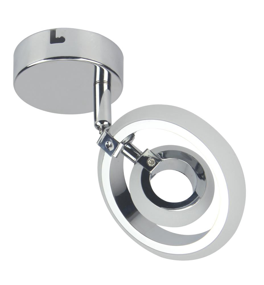 Applique murale LED Acier Composite Chromé · Celt