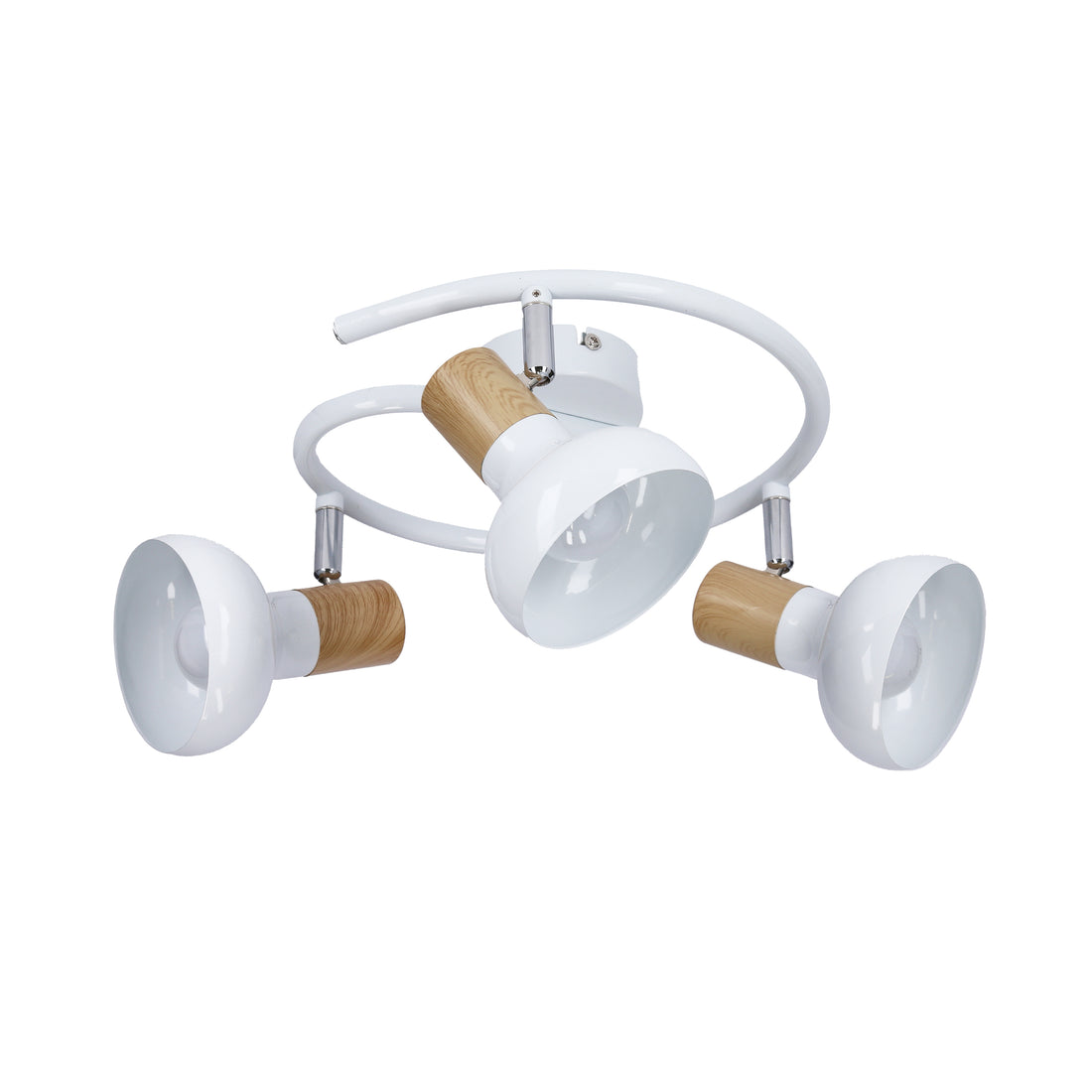 Plafonnier 3 Lampes Acier Blanc · Puerto