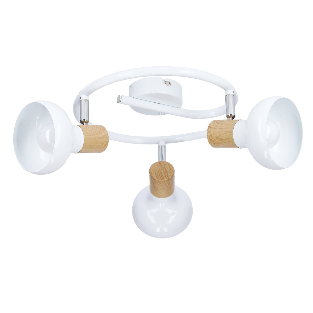 Plafonnier 3 Lampes Acier Blanc · Puerto · photo 3