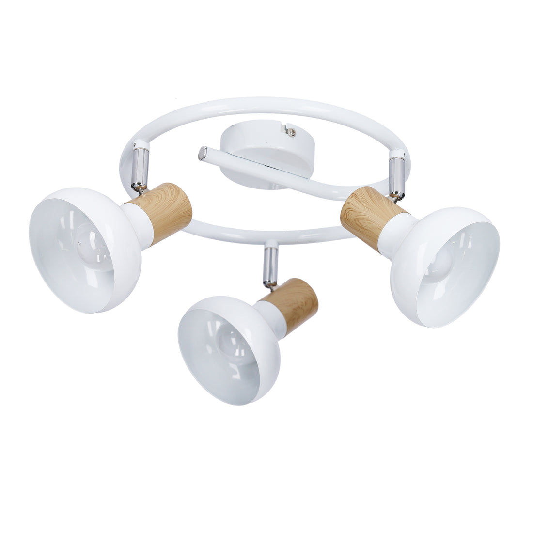 Plafonnier 3 Lampes Acier Blanc · Puerto · photo 4