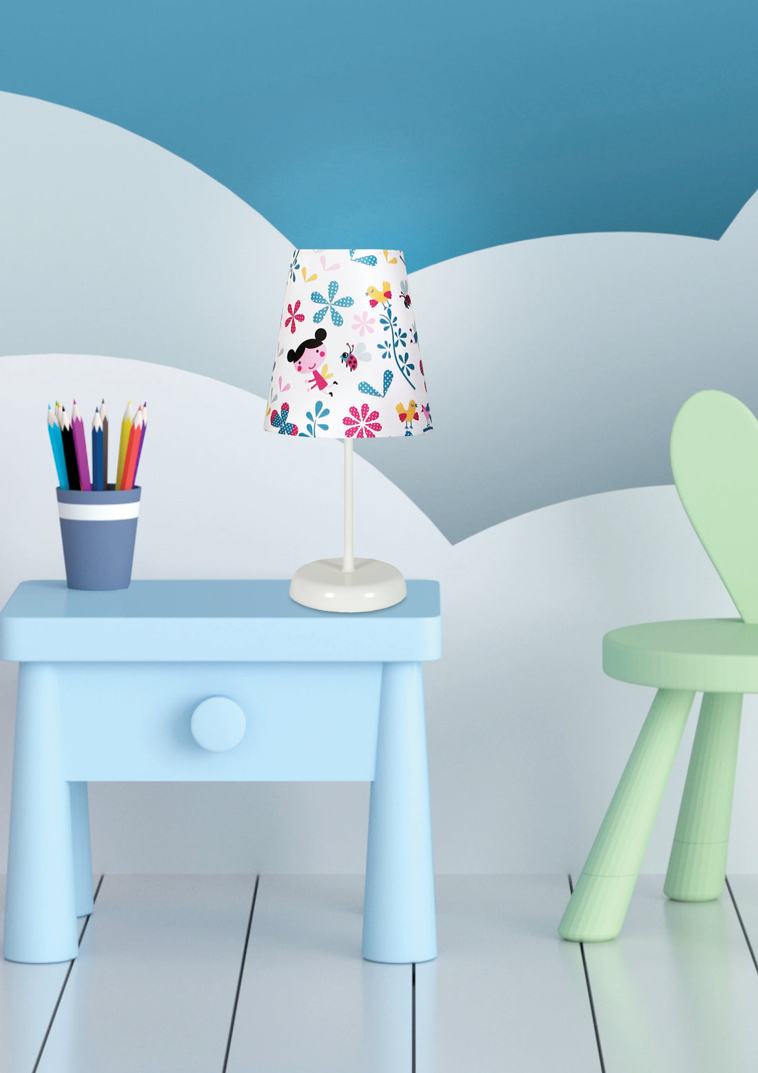 Lampe à poser Acier Tissu E14 · Girl · photo 2