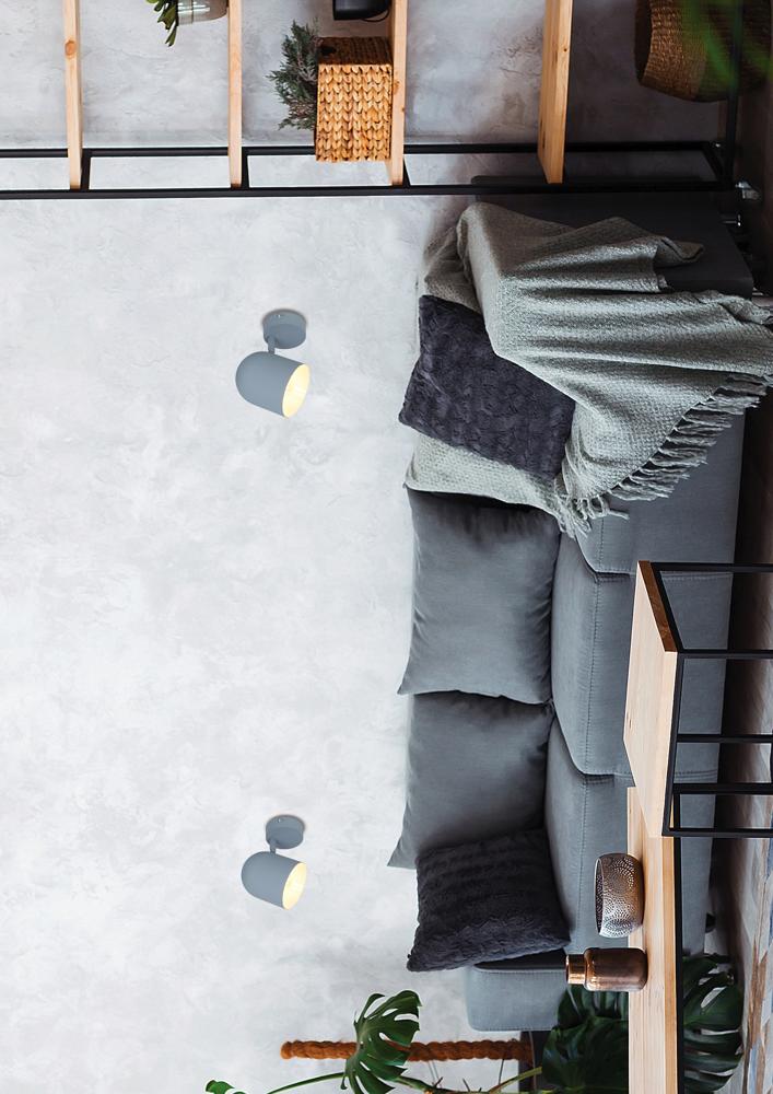 Applique murale Acier Mat Gris · Azuro · photo 4