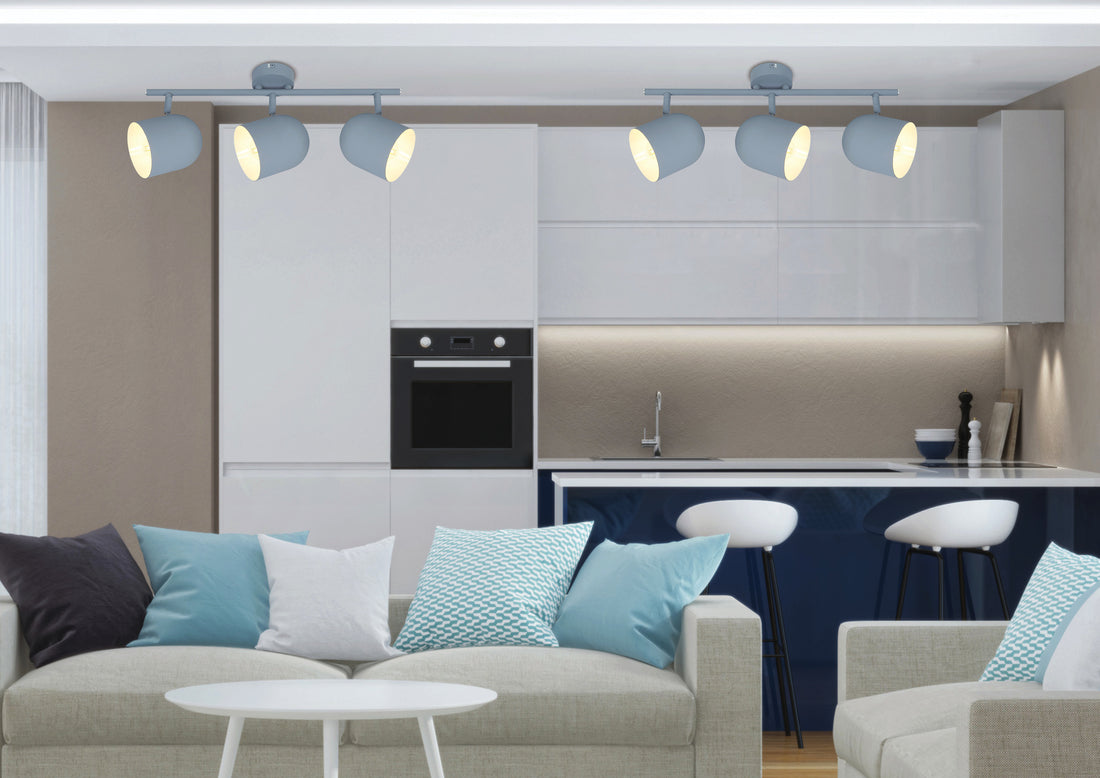 Plafonnier 3 Lampes Métal Mat Gris · Azuro · photo 2