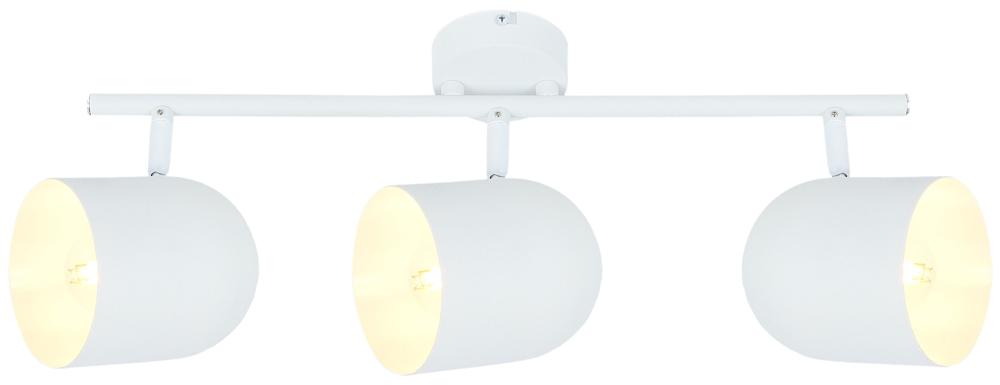 Plafonnier 3 Lampes Acier Blanc · Azuro