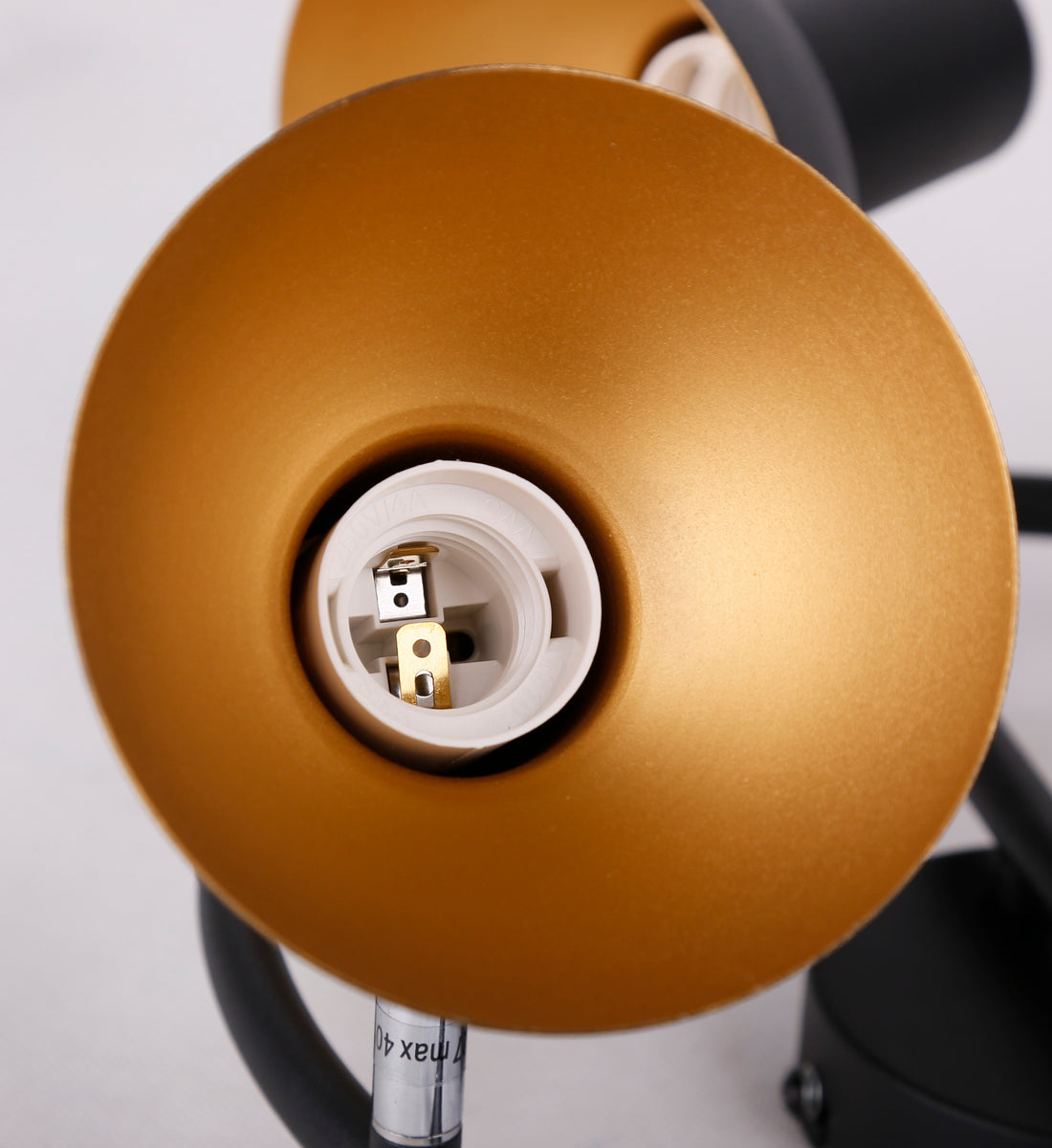 Plafonnier 3 Lampes Métal Noir et Doré · Diso · photo 3