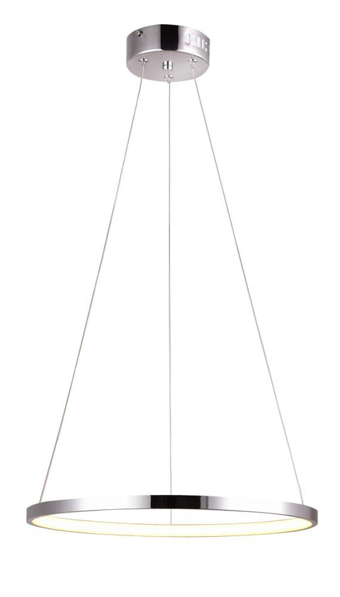 Suspension LED Métal Chromé · Lune