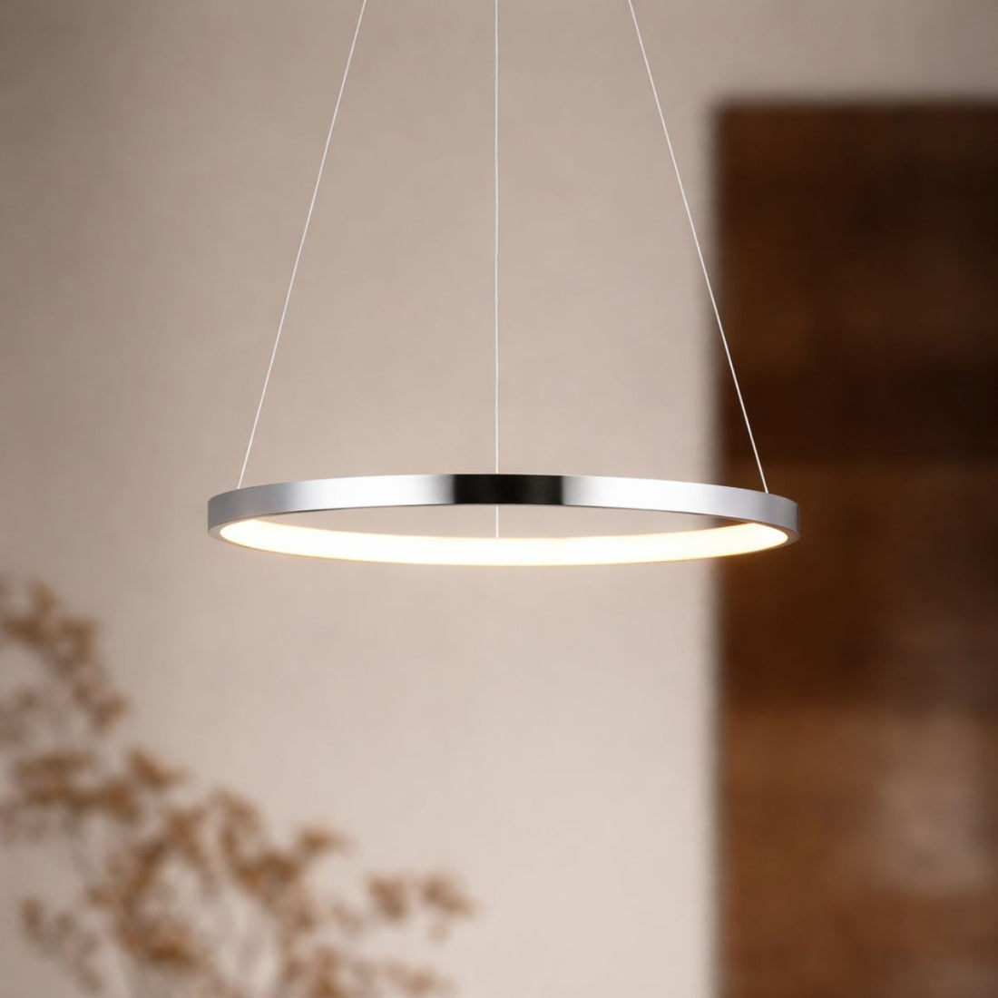 Suspension LED Métal Chromé · Lune · photo 2