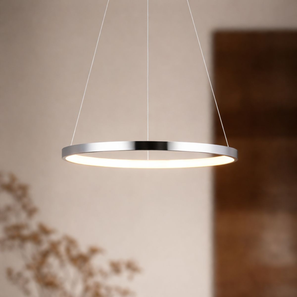 Suspension LED Métal Chromé · Lune · photo 2