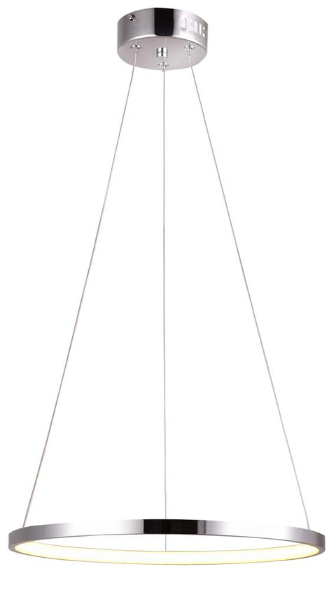 Suspension LED Métal Chromé · Lune