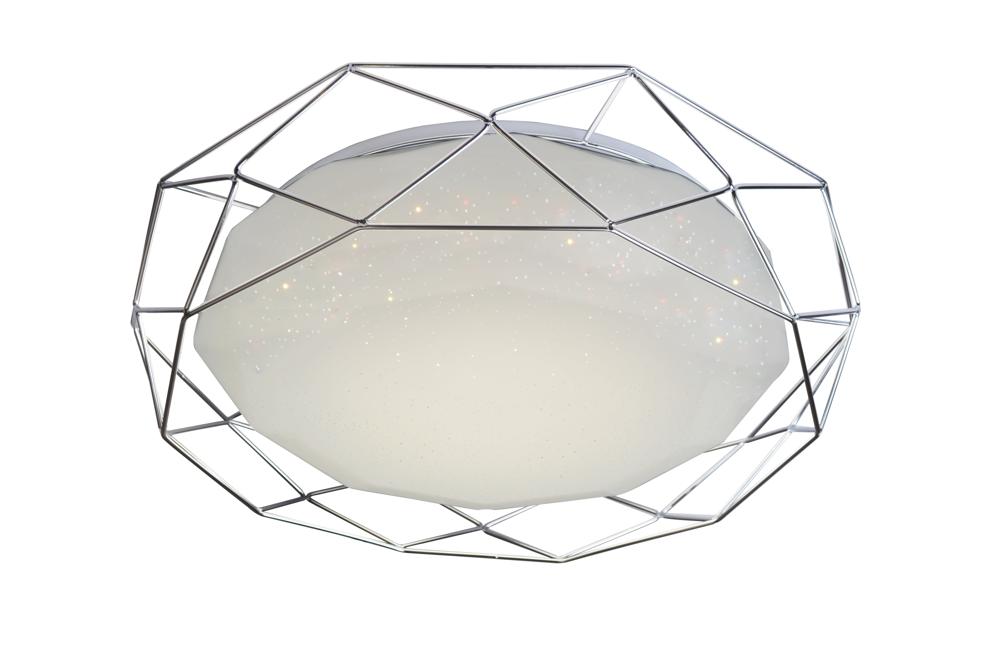 Plafonnier LED Acier Composite Chromé · Sven