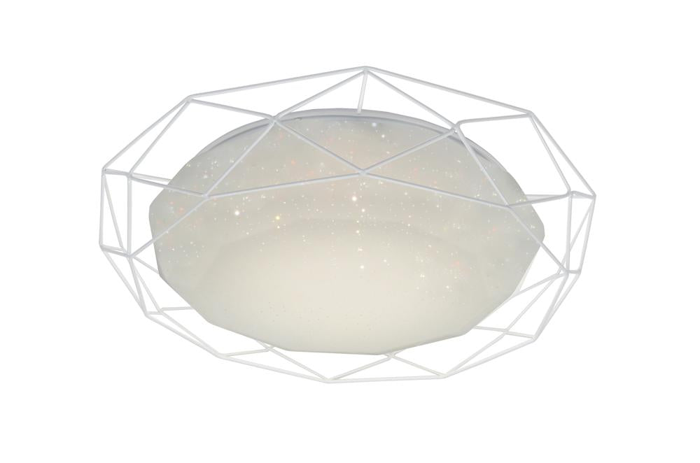 Plafonnier LED Acier Composite Blanc · Sven