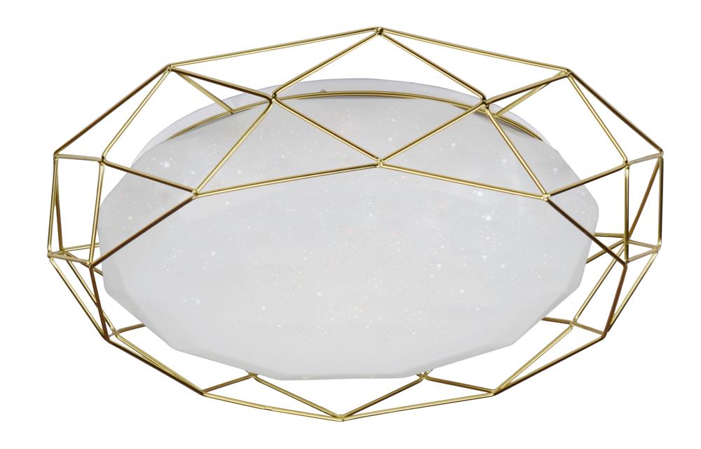 Plafonnier LED Acier Composite Doré · Sven