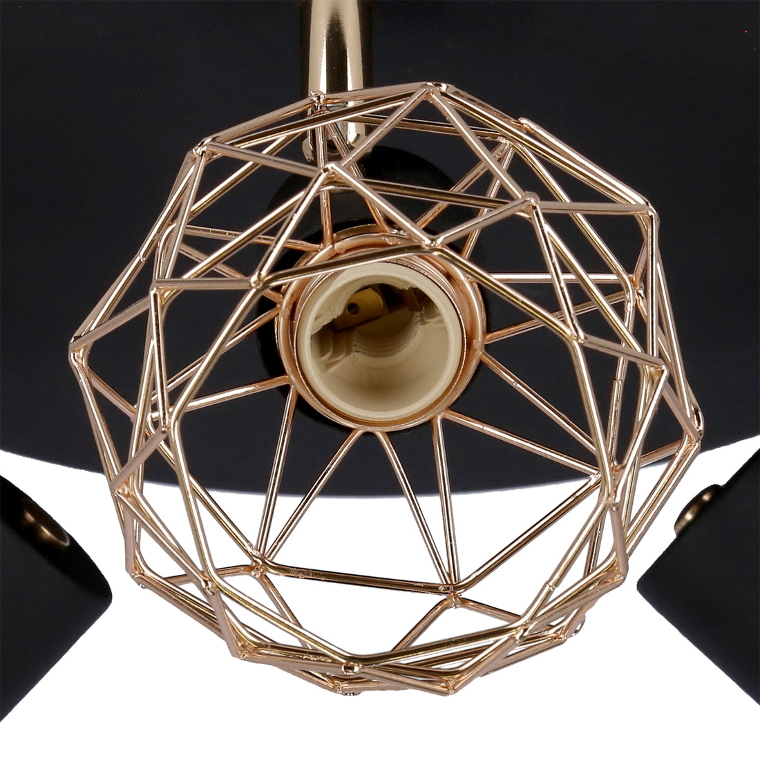 Plafonnier 3 Lampes Métal Noir Doré · Acrobat · photo 2