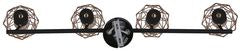 Plafonnier 4 Lampes Acier Noir Doré · Acrobat · photo 4