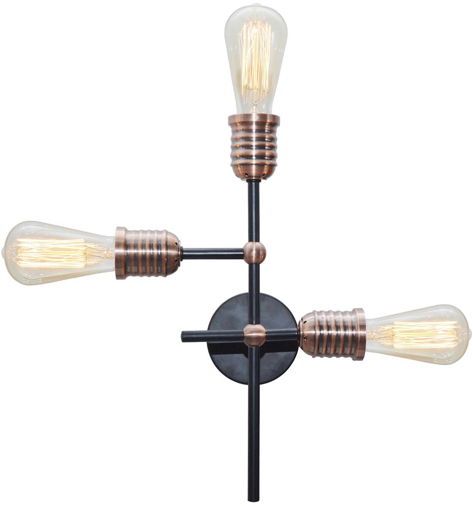 Suspension 3 Lampes Acier Noir · Kirimu