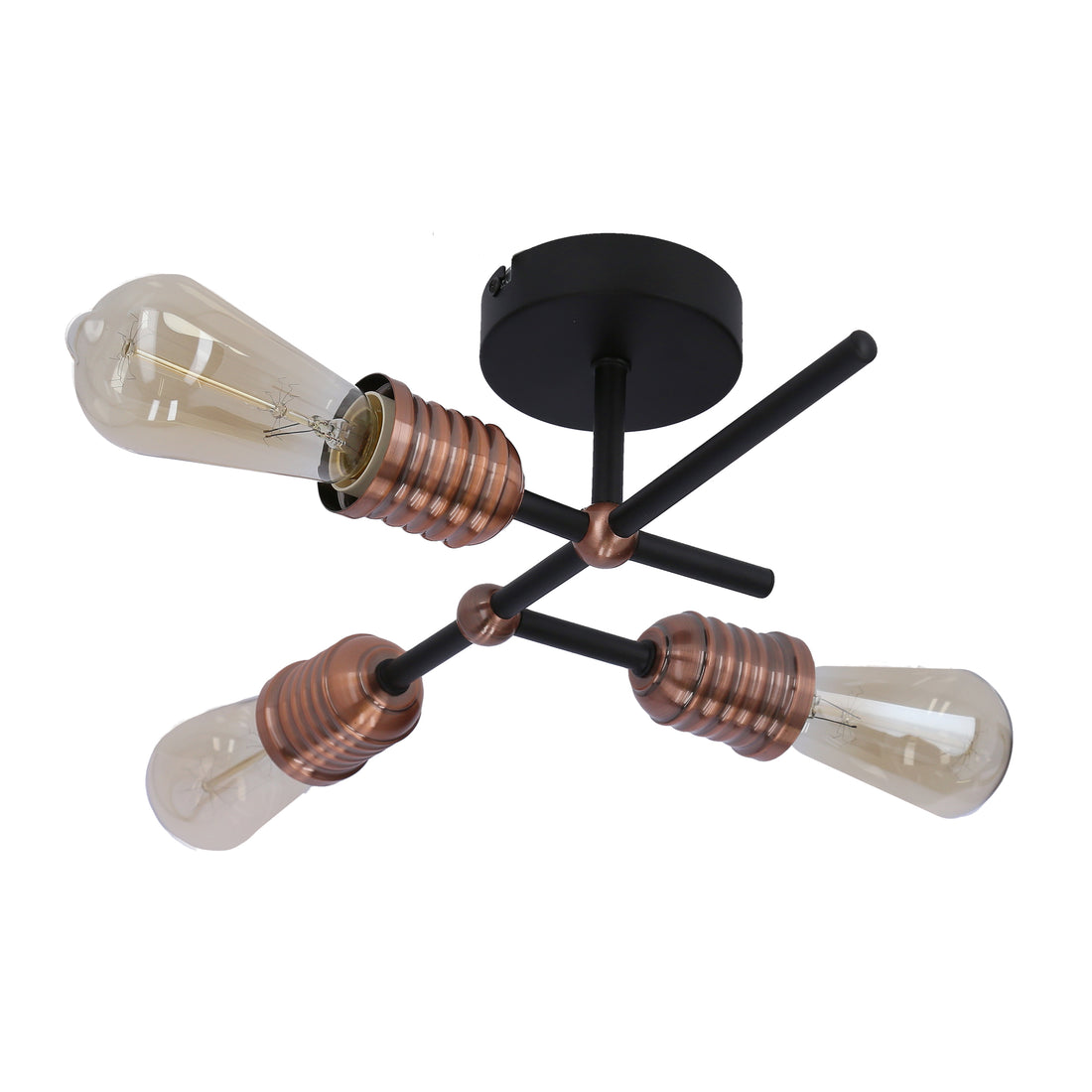 Suspension 3 Lampes Acier Noir · Kirimu · photo 3
