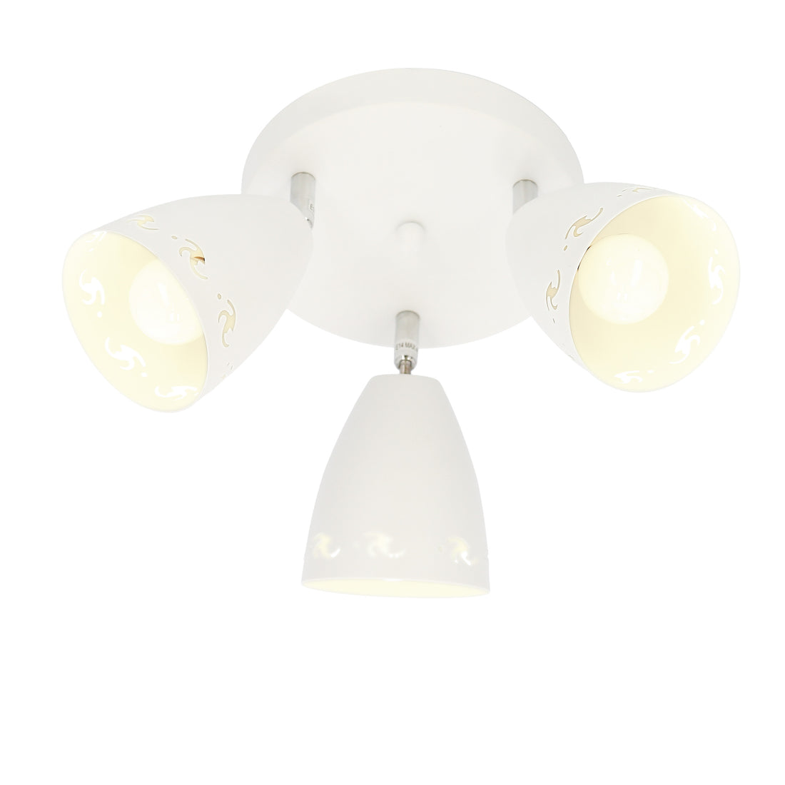 Plafonnier 3 Lampes Métal Mat Blanc · Coty · photo 3