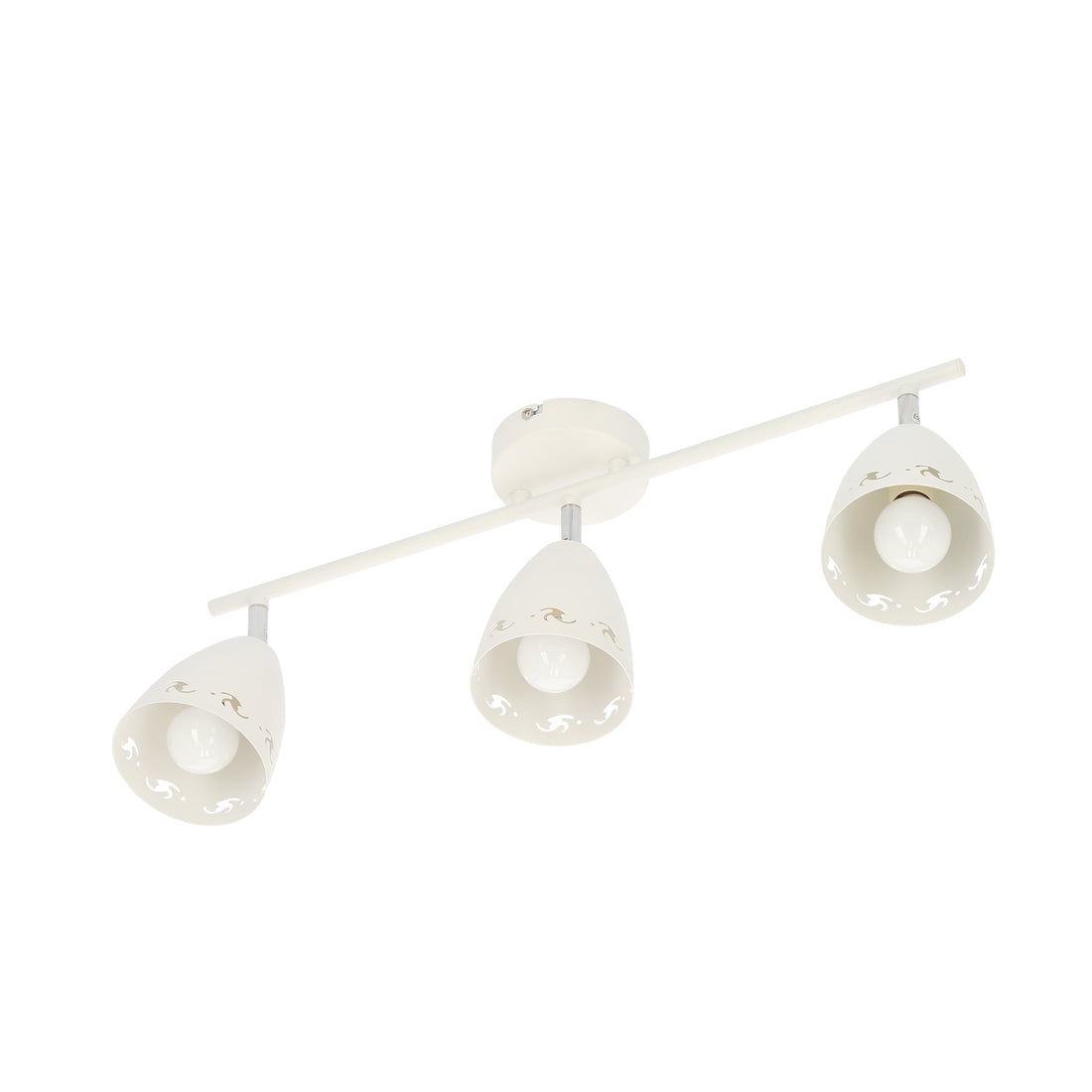 Plafonnier 3 Lampes Métal Mat Blanc · Coty · photo 3
