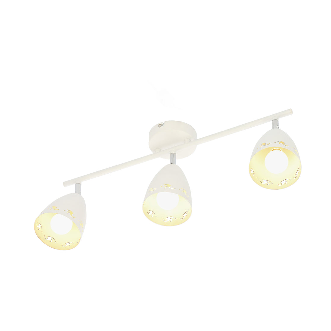 Plafonnier 3 Lampes Métal Mat Blanc · Coty · photo 4