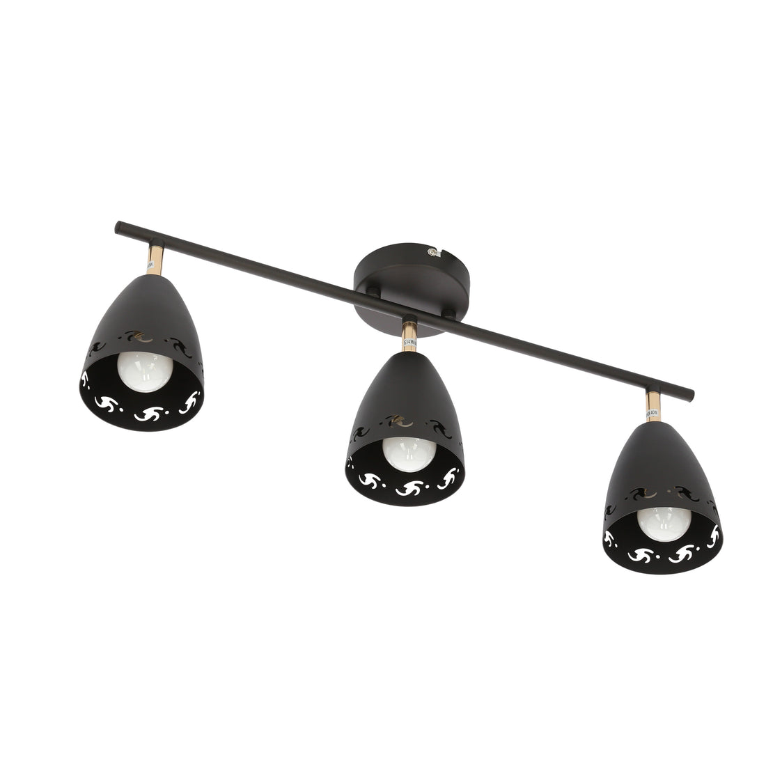 Plafonnier 3 Lampes Métal Noir · Coty · photo 4
