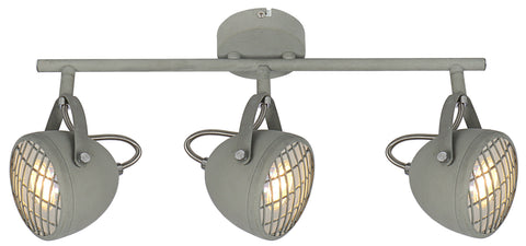 Plafonnier 3 Lampes Métal Gris · Pent