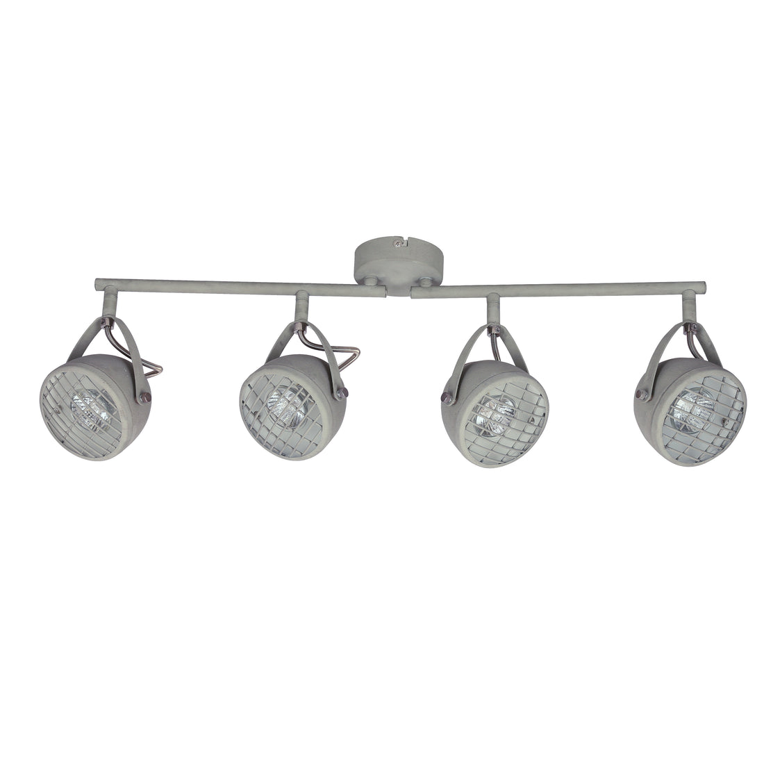 Plafonnier 4 Lampes Métal Gris · Pent