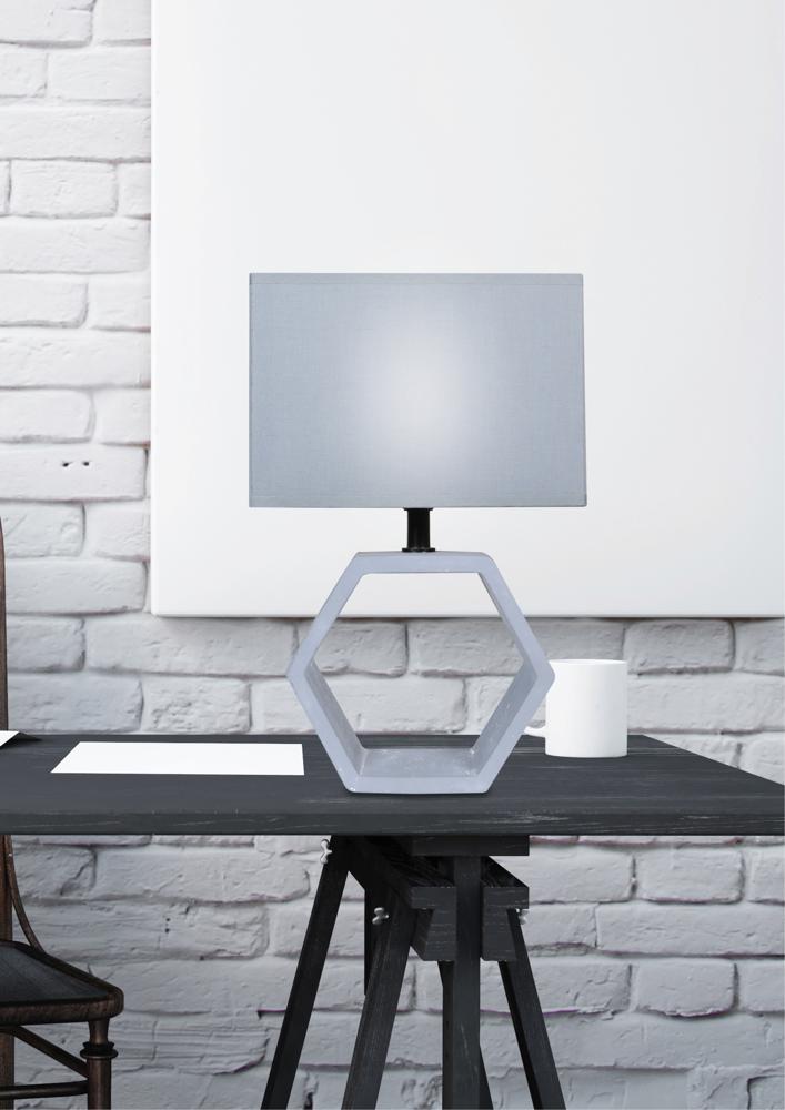 Lampe à poser Tissu Graphite E27 · Vidal · photo 3