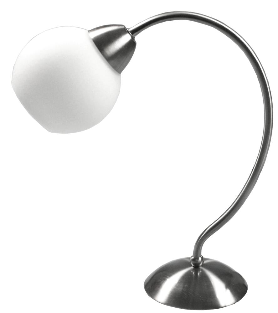 Lampe à poser Acier Verre Satiné · Tobago