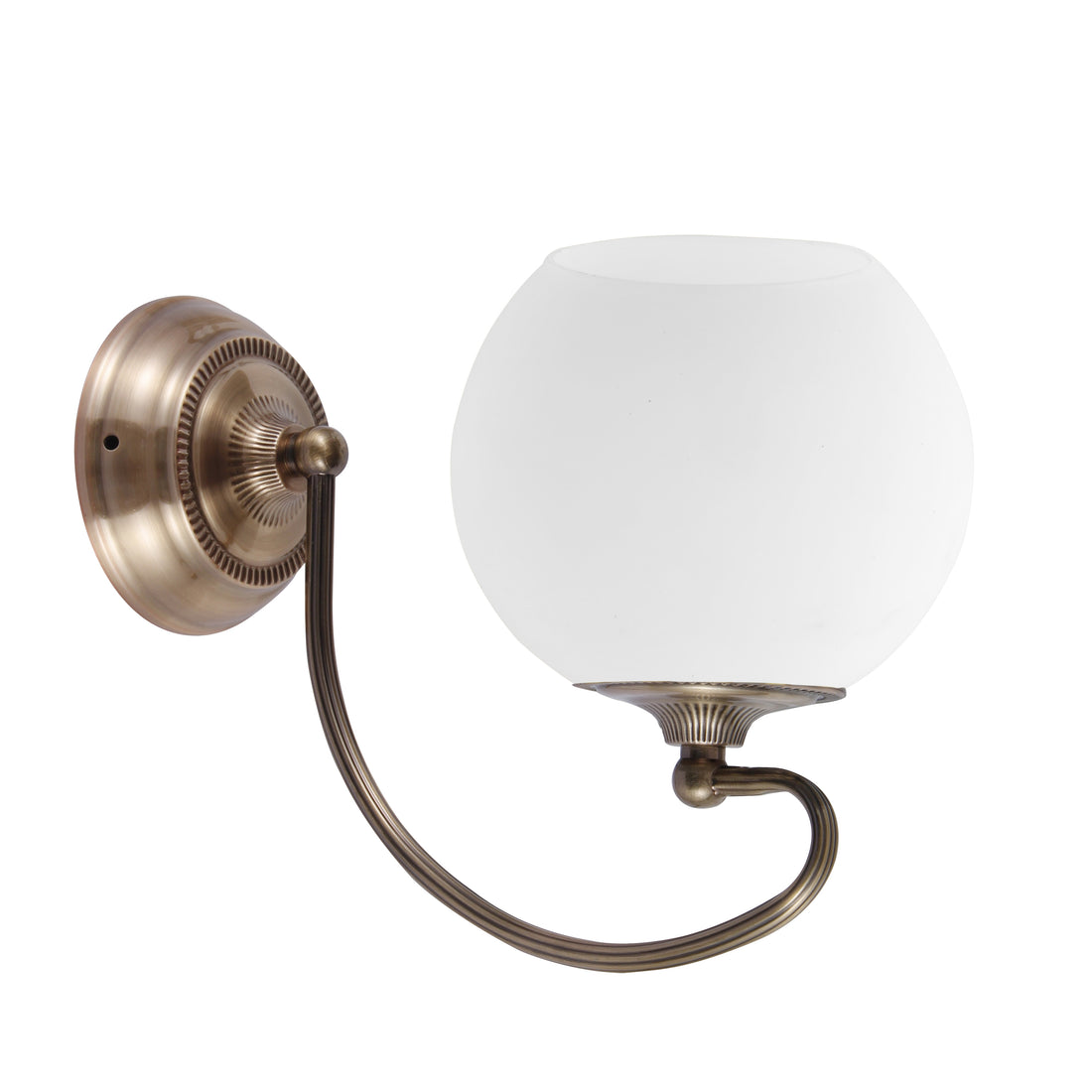 Applique murale Acier Verre Antique Laiton · Orbit