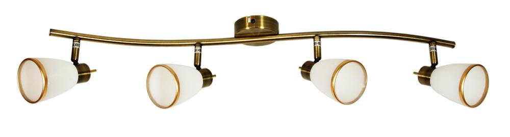 Plafonnier Acier Verre Antique Laiton · Regent