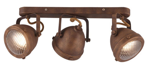Plafonnier 3 Lampes Acier GU10 · Frodo